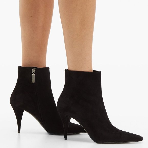 Saint Laurent NWT Authentic Kiki Suede Ankle Boots - Picture 12 of 14